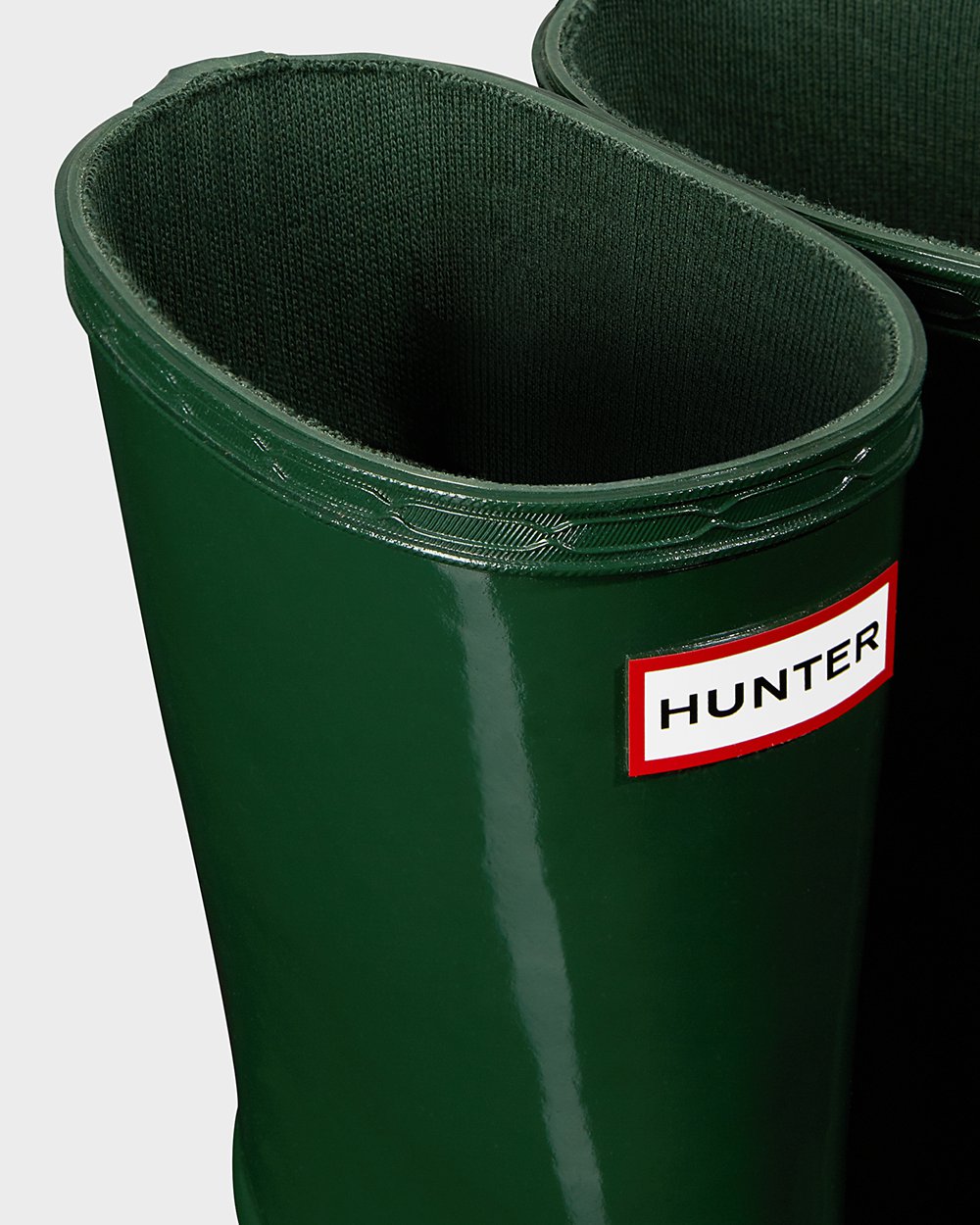 Hunter Original First Classic Gloss Rain Boots - For Sale Cheap Kids Green - ZBECIP761